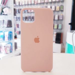 Ốp lưng điện thoại chống bẩn logo táo hồng nhạt