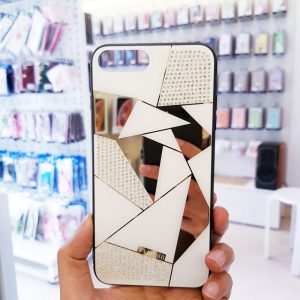 Ốp lưng điện thoại đính đá Tybomb gương3