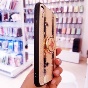 Ốp lưng điện thoại Tybomb đính đá kèm iRing hồng2