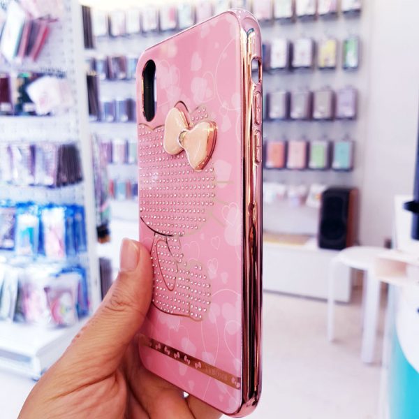 Ốp lưng điện thoại đính đá tybomb hình Kitty4