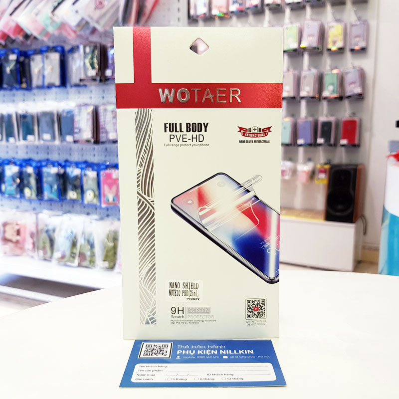 Miếng dán PPF Note 10+ 2 in 1 Wotaer -7