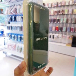 Ốp lưng điện thoại Samsung S20 Ultra bằng da xanh lá-1